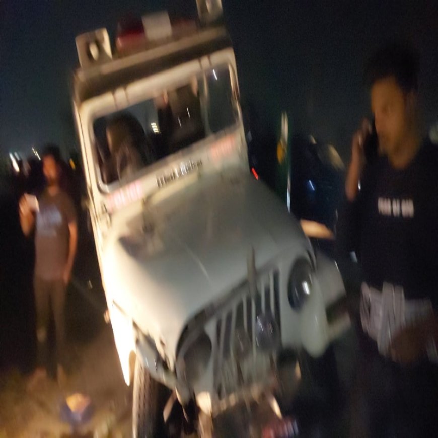 तेजस्वी यादव की गाड़ी जन विश्वास यात्रा के दौरान दुर्घटना, एक की मौत