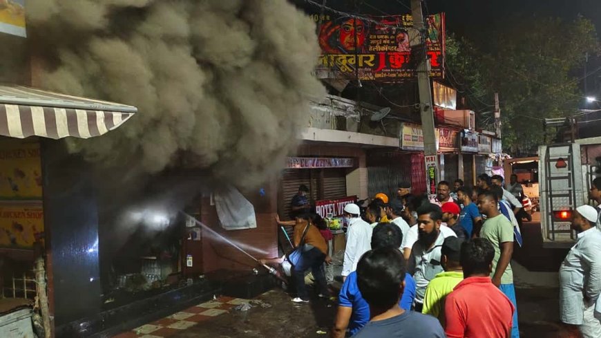 रांची के डेली मार्केट में लगी भीषण आग