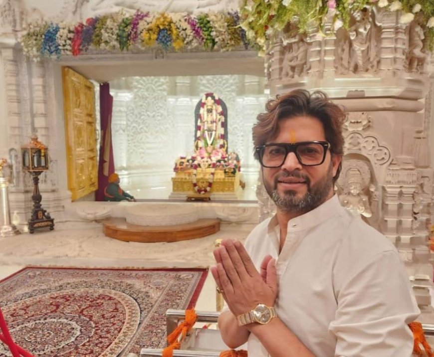 अयोध्या श्री रामलला के वस्त्र डिजाइनर मनीष त्रिपाठी 1 जून को श्री बंशीधर नगर में