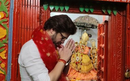 मनीष त्रिपाठी ने श्री बंशीधर मंदिर में की पूजा अर्चना