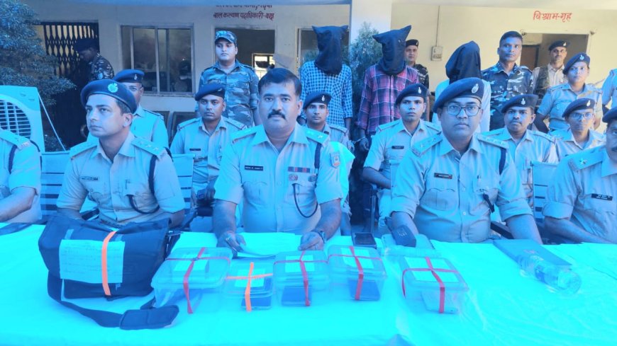 पुलिस ने लूट की घटना का किया उद्भेदन, एक नाबालिग सहित चार गिरफ्तार