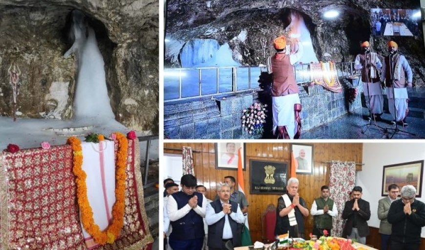 5725 तीर्थयात्रियों का छठा जत्था अमरनाथ गुफा के लिए जम्मू से रवाना