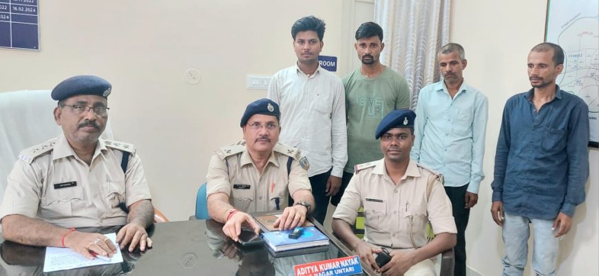 प्रेमी जोड़े के साथ मारपीट मामले में चार गिरफ्तार, भेजे गये जेल
