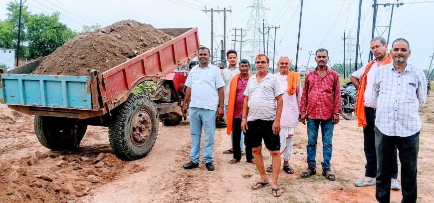 समाजसेवी के प्रयास से मुख्यपथ से जुड़ा चार गांव, निजी खर्च से बन रहा पहुंच पथ