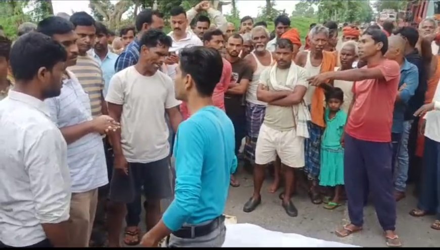 पलामू में अज्ञात वाहन ने चरवाहे और उसकी मवेशी को रौंदा, मौत