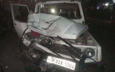 झारखंड के पूर्व मुख्यमंत्री चंपाई सोरेन का एस्कॉर्ट वाहन दुर्घटनाग्रस्त, एक की मौत, पांच घायल