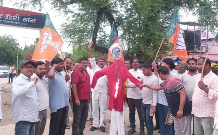 भाजपाईयों ने सीएम हेमंत सोरेन का फूंका पुतला