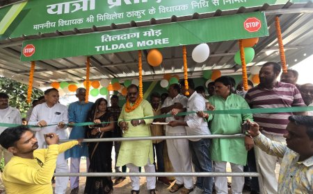 मंत्री ने किया 20 यात्री शेड का उद्घाटन