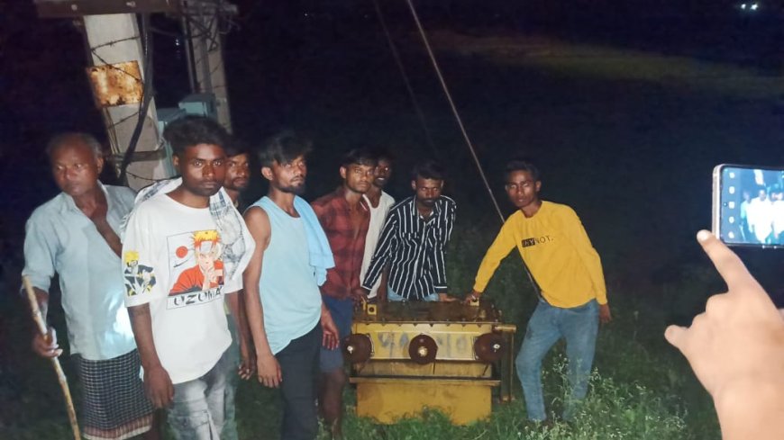 समाजसेवी ने लगवाया विद्युत ट्रांसफार्मर