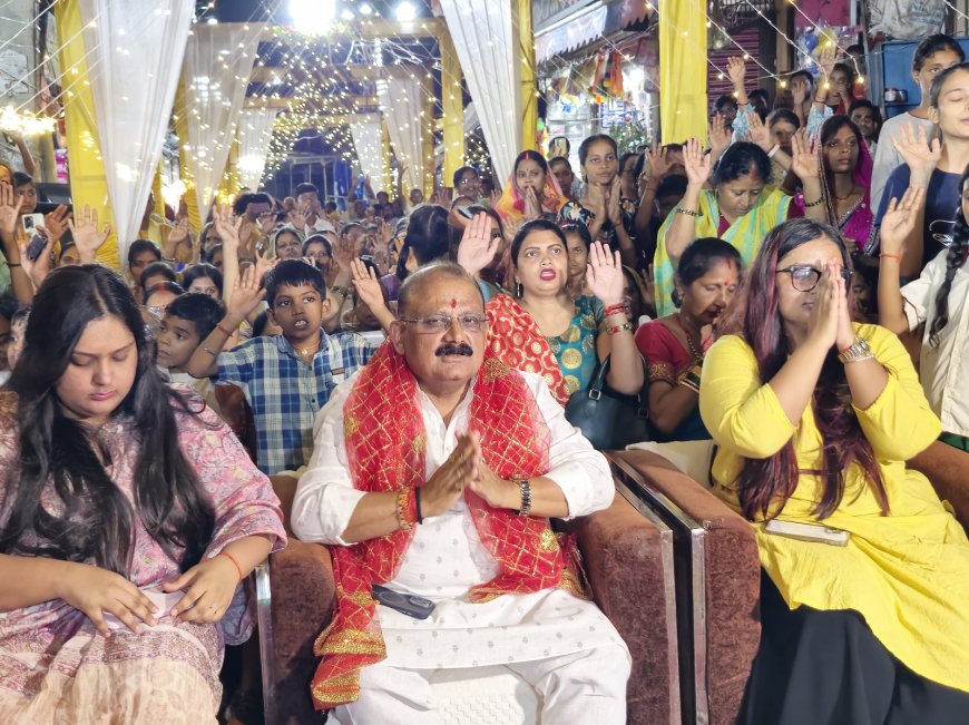 गढ़देवी मंदिर के समीप गंगा आरती का आयोजन