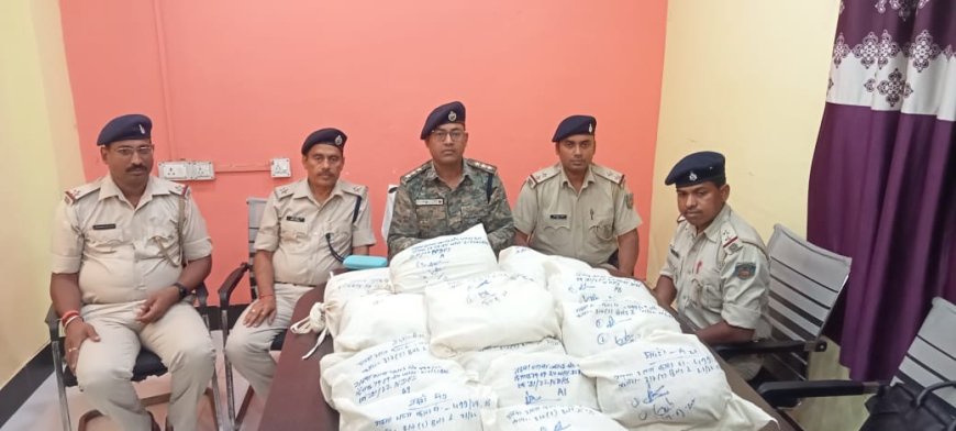 गढ़वा : क्रेटा कार से चार लाख रुपये का गांजा बरामद