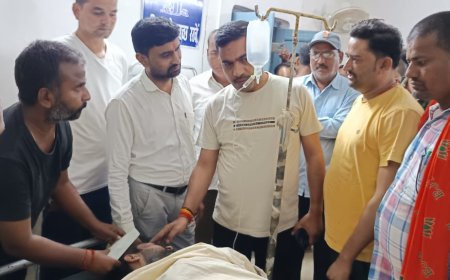 सड़क दुर्घटना में विधायक के भतीजा सहित दो घायल