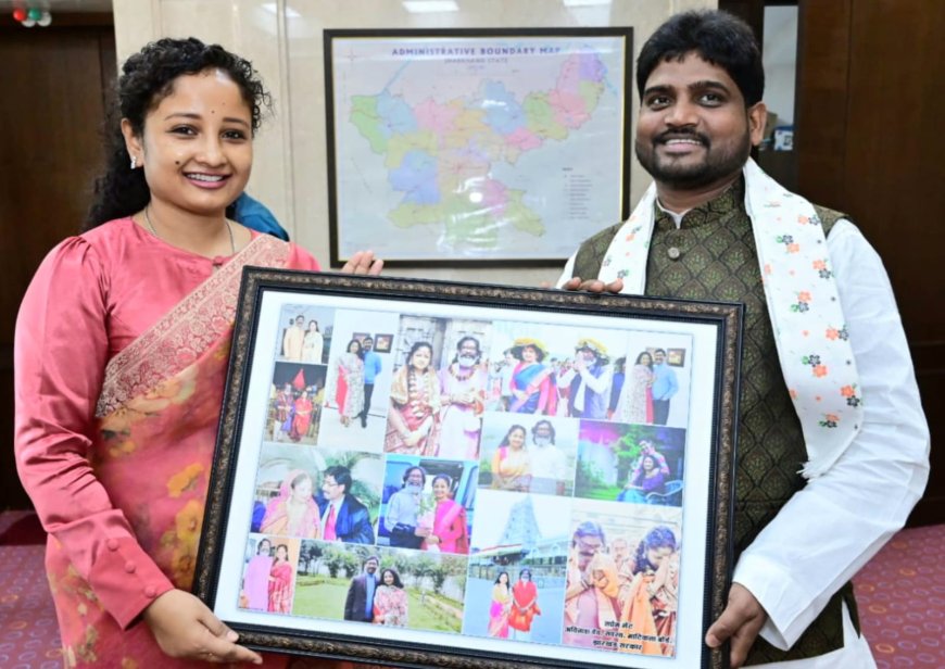अविनाश देव ने विधायक कल्पना सोरेन से की मुलाकात, जन्मदिन की दी बधाई