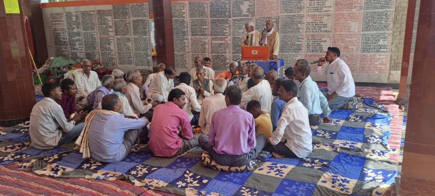 प्रसिद्ध विष्णु मंदिर का 19 वां वार्षिकोत्सव समारोह प्रारम्भ