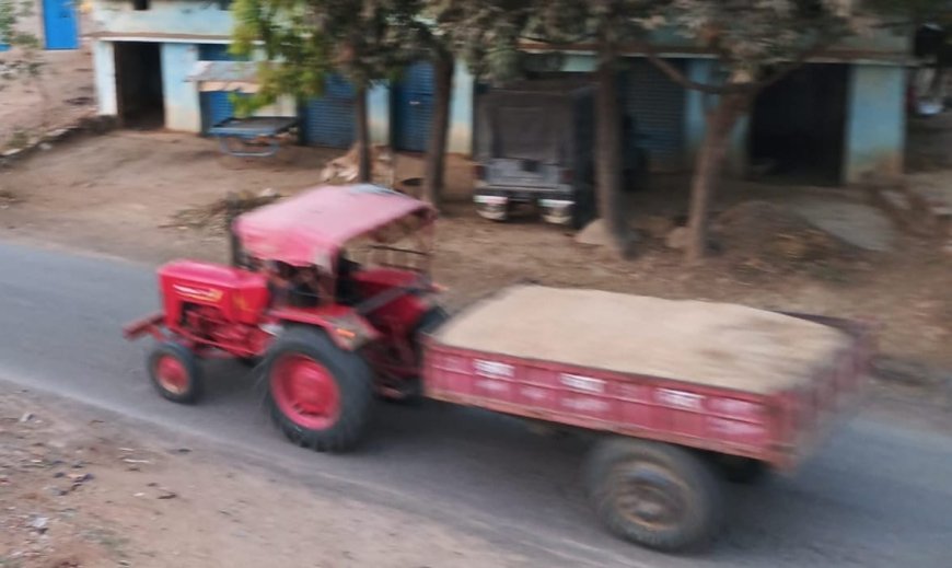 भवनाथपुर व केतार में बेखौफ बालू उत्खनन और परिवहन का धंधा जारी