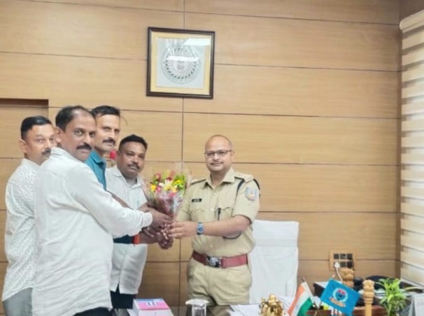 नये एसपी अमन कुमार का भव्य स्वागत, कानून-व्यवस्था मजबूत करने का संकल्प