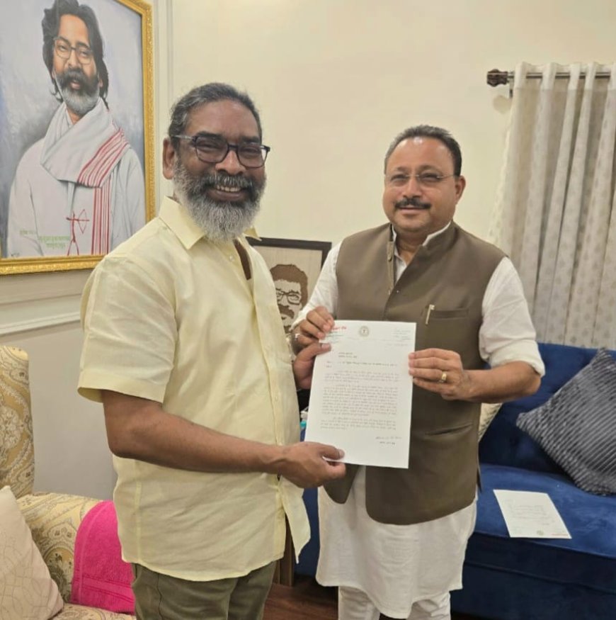 सीएम हेमंत से मिले अनंत, क्षेत्रीय भाषाओं की सूची में हिन्दी, भोजपुरी और मगही को शामिल करने की मांग की
