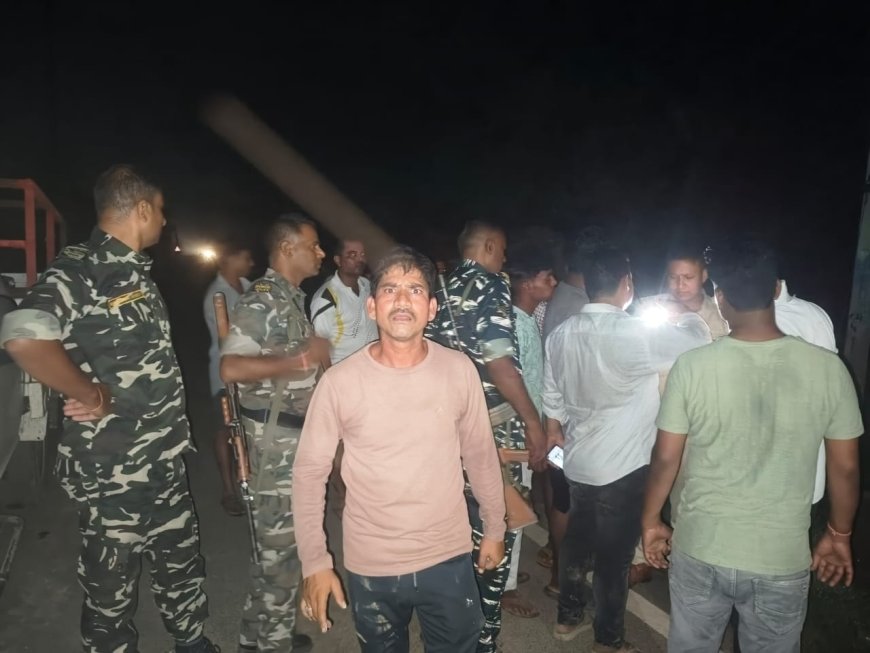बेलचंपा में अवैध बालू उठाव को लेकर दो गुटों में मारपीट, पुलिस ने किया मामला शांत