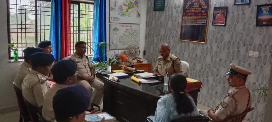 एसपी ने किया रमना थाने का औचक निरीक्षण