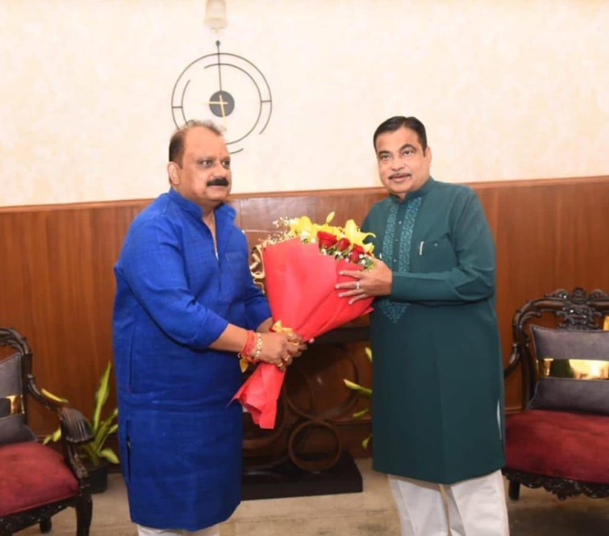 पूर्व मंत्री मिथिलेश ने केंद्रीय मंत्री नितिन गडकरी के प्रति जताया आभार, दिया धन्यवाद