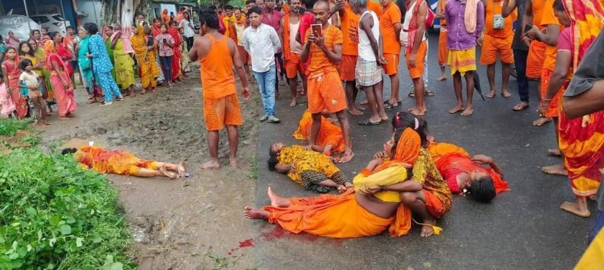 झारखंड के देवघर में बस और ट्रक की टक्कर, छह कांवड़ियों की मौत, 23 घायल