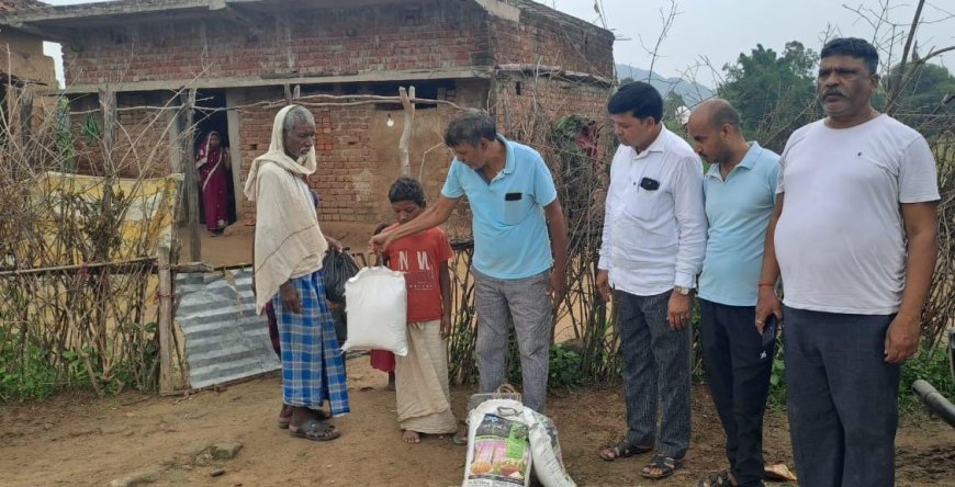 विधायक ने मृतक के परिजनों को उपलब्ध करवाया खाद्य सामग्री