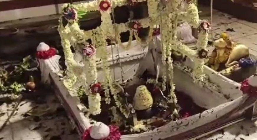 आत्मविश्वेश्वर महादेव मंदिर : सजावट में लगी आग से पांच झुलसे