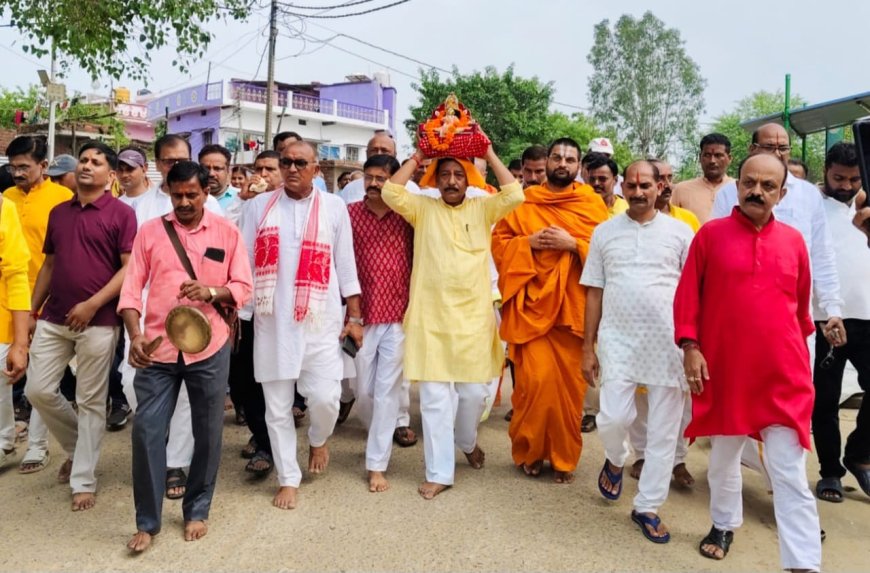 राधे राधे के जयघोष के बीच सात दिवसीय श्रीकृष्ण जन्मोत्सव का हुआ श्रीगणेश