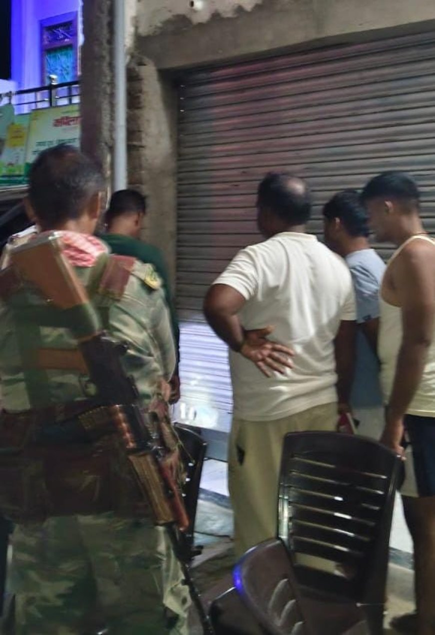 दुकान का शटर तोड़कर चोरी का प्रयास, जांच में जुटी पुलिस