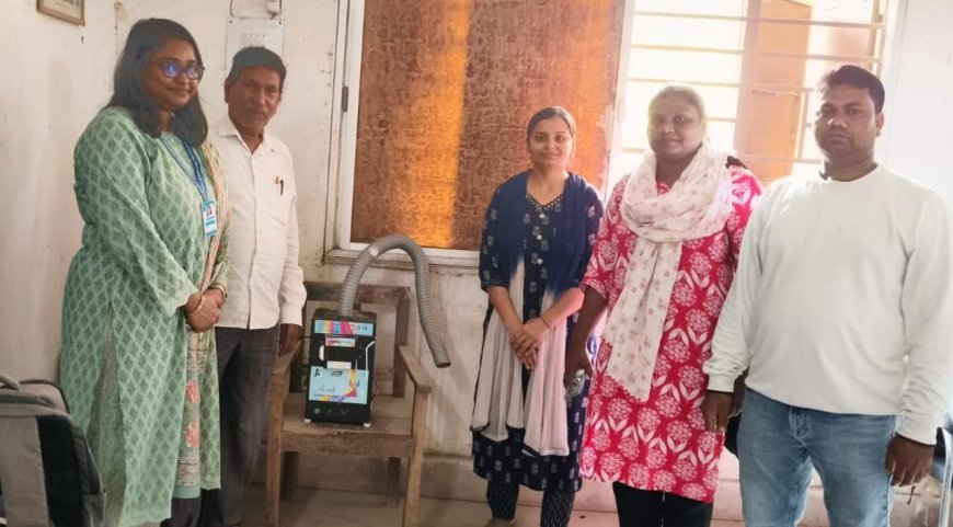 मेराल हाईस्कूल के शौचालय में लगेगा सेनेटरी नैपकिन डिस्पोजल मशीन भस्मक : मुखिया