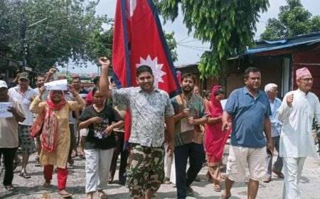 काठमांडू की लपटें सीमांत क्षेत्र तक पहुंचीं, ब्रह्मदेव मंडी में प्रदर्शन, भारतीय सीमा पर सुरक्षा कड़ी