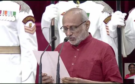 सीपी राधाकृष्णन बने देश के 15वें उपराष्ट्रपति, राष्ट्रपति ने दिलाई शपथ