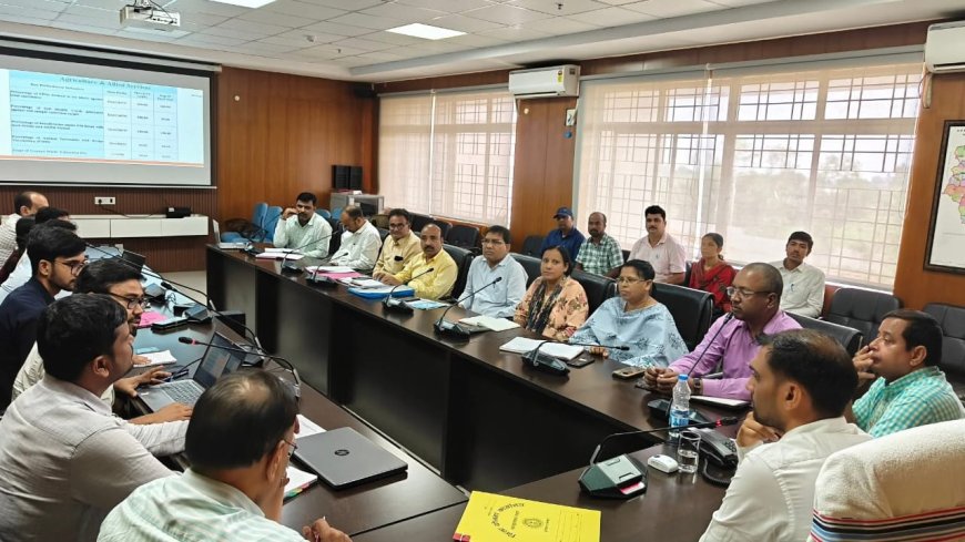डेल्टा रैंकिंग सुधार को लेकर डीसी की अध्यक्षता में आकांक्षी जिला समीक्षा बैठक आयोजित