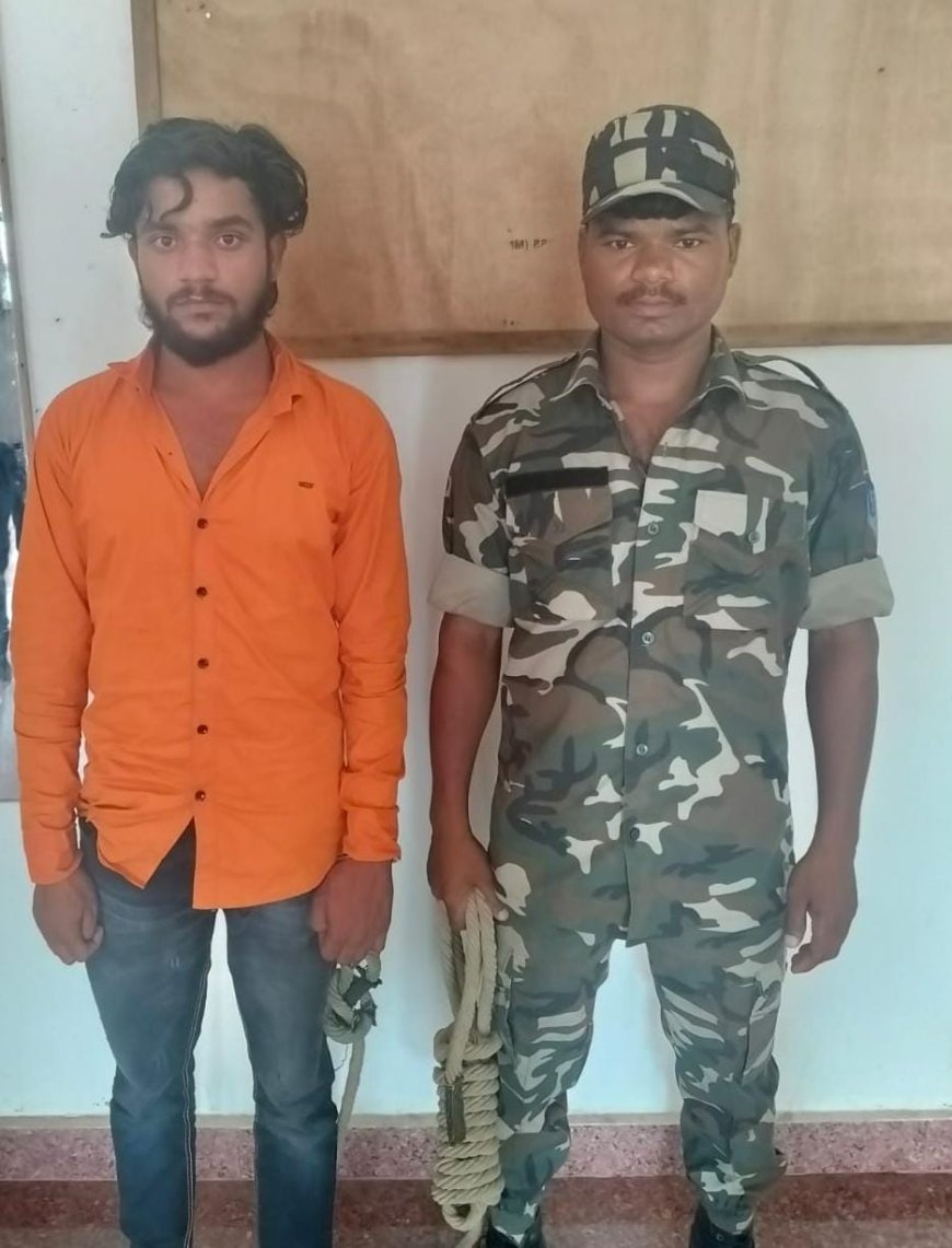 लूटपाट के आरोपी को ग्रामीणों ने दौड़ाकर पकड़ा, पुलिस ने भेजा जेल