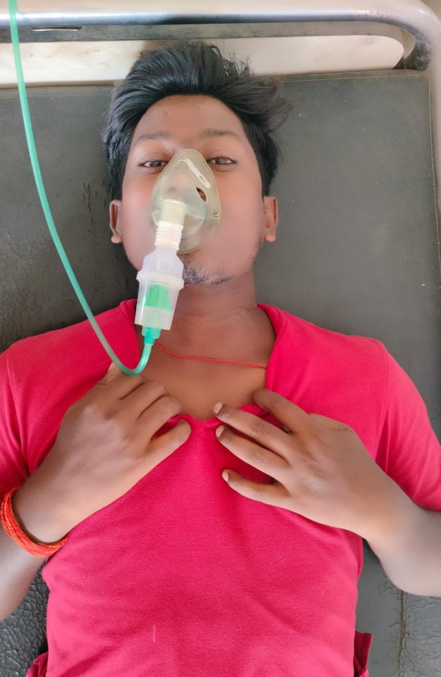 फोरलेन निर्माण कार्य में लगी कंपनी के कर्मियों की लापरवाही के कारण हादसे का शिकार हुआ युवक