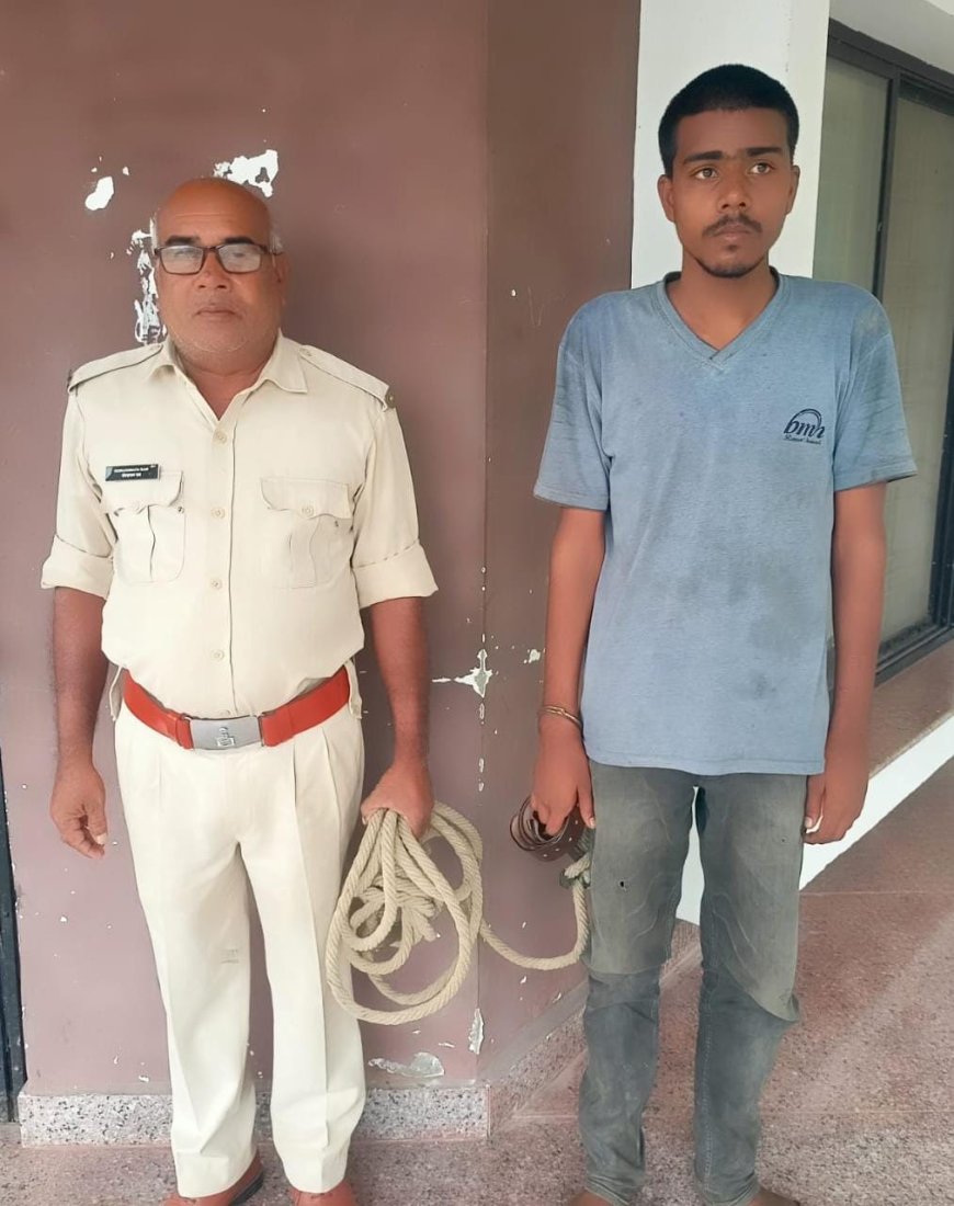 होंडा शो रूम में ताला तोड़कर चोरी करने वाला युवक गिरफ्तार
