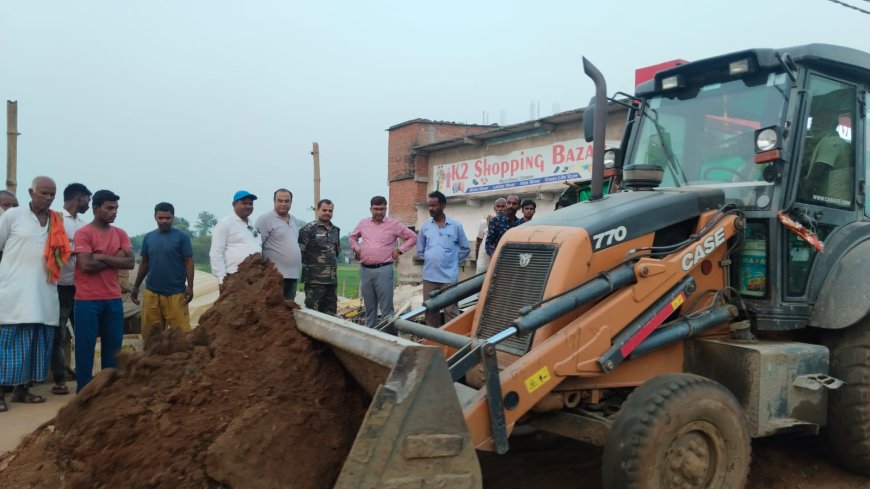 रमना में अतिक्रमण के खिलाफ चला अभियान