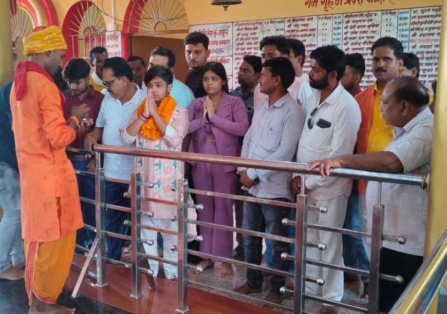 प्रसिद्ध मां शायर देवी धाम में पहुंचे लिटिल स्टार सिंगर आर्यन बाबू