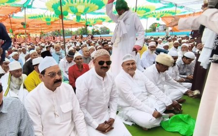 श्री बंशीधर नगर में अकीदत के साथ मनाया गया ईद-उल-फितर