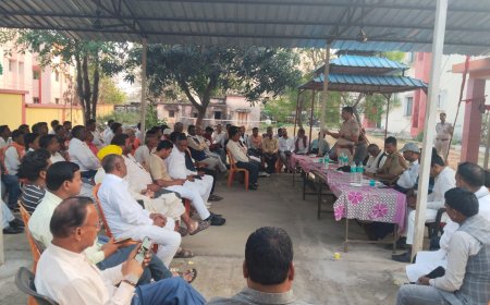 शांति समिति की बैठक में धूमधाम से रामनवमी जुलूस निकालने पर हुई चर्चा