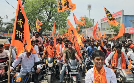 रामनवमी को लेकर हिंदू सेना ने निकाला बाईक जुलूस