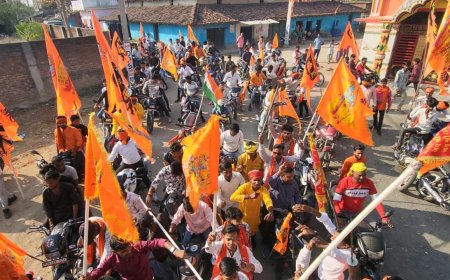 मेराल में निकाली गई भव्य मंगला शोभायात्रा