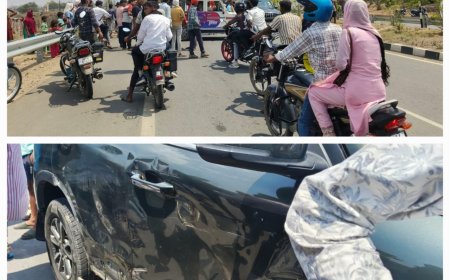 विधायक अनंत की स्कॉट गाड़ी क्षतिग्रस्त, बाल-बाल बच्चे अंगरक्षक