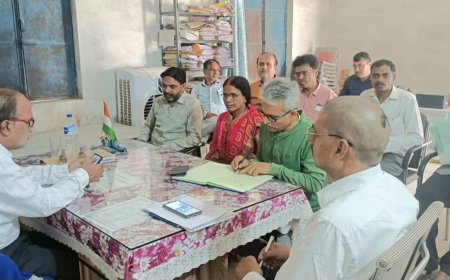 बीईईओ ने बीपीओ, लेखपाल, जेई व सभी बीआरपी व सीआरपी के साथ की बैठक