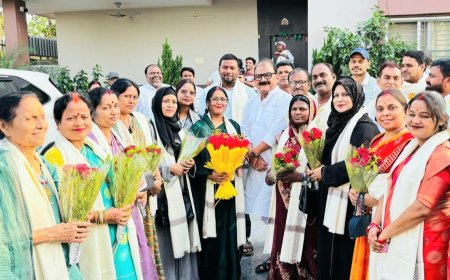पूर्व मंत्री ने गढ़वा नप के नवनिर्वाचित प्रतिनिधियों को किया सम्मानित
