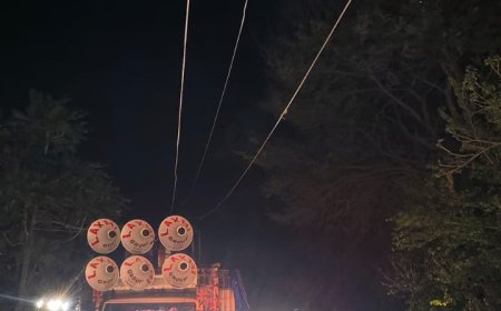हाई वोल्टेज तार की चपेट में आने से बस की छत पर बैठे चार बाराती झुलसे