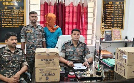 बॉर्डर पर पुलिस का बड़ा प्रहार, बिहार भेजी जा रही सौ बोतल अवैध शराब के साथ एक्सयूवी-500 जब्त, तस्कर गिरफ्तार