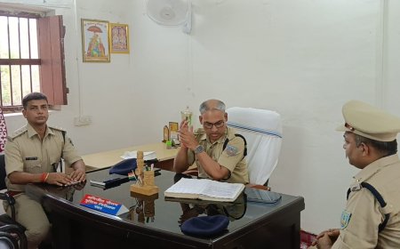 एसपी ने रंका थाना का किया औचक निरीक्षण, दिये कई निर्देश