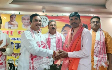 भाजपा ने नवनियुक्त मंडल अध्यक्ष व जिला कमेटी के पदाधिकारियों को किया सम्मानित