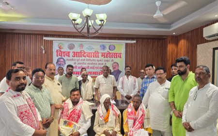 आदिवासी वीरों के संघर्ष को किया नमन, स्वतंत्रता सेनानियों व आंदोलनकारियों के वंशज सम्मानित